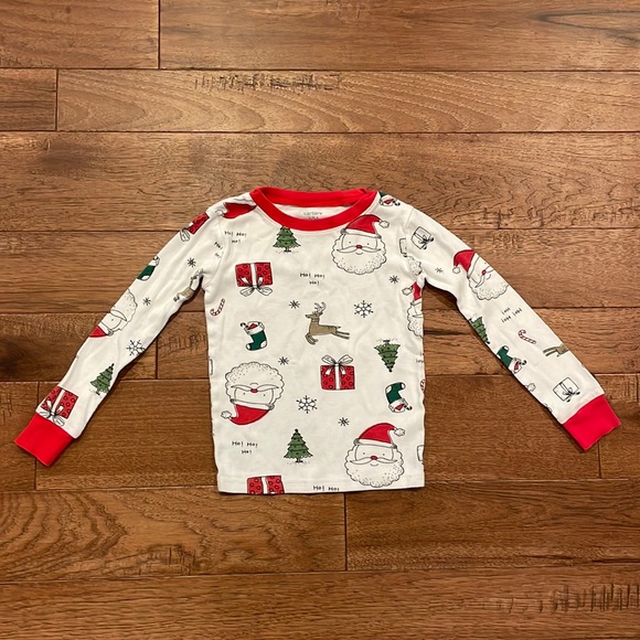 Carter’s Christmas Pajama Top - Size 5/5A - Picture 1 of 16